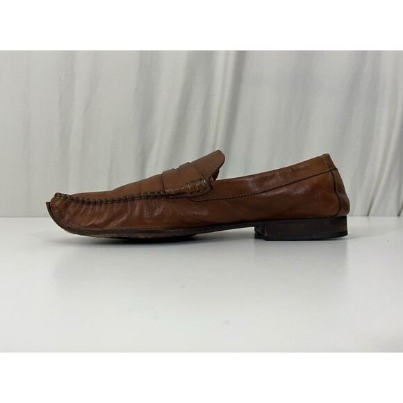 COACH Size 11 Men\'s Shoes Driving Loafers Saddle Leather Classic Brown